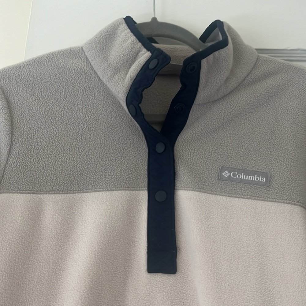 Columbia EUC 1/4 Snap Fleece in two tone Size Small - Picture 6 of 7
